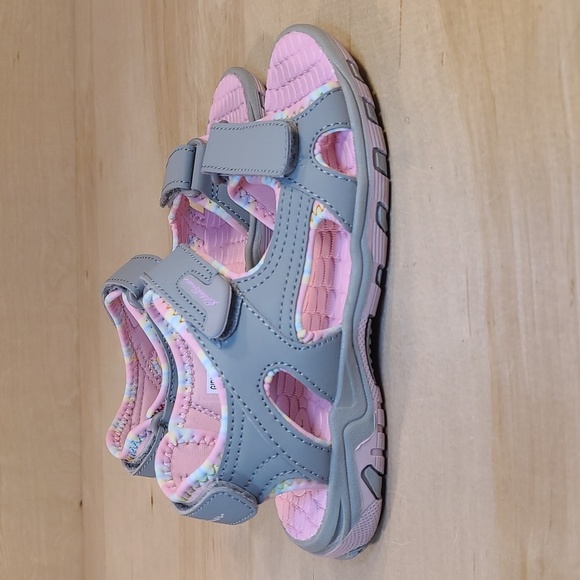 Eddie Bauer Other - Eddie Bauer Gray Pink Kids Sandals